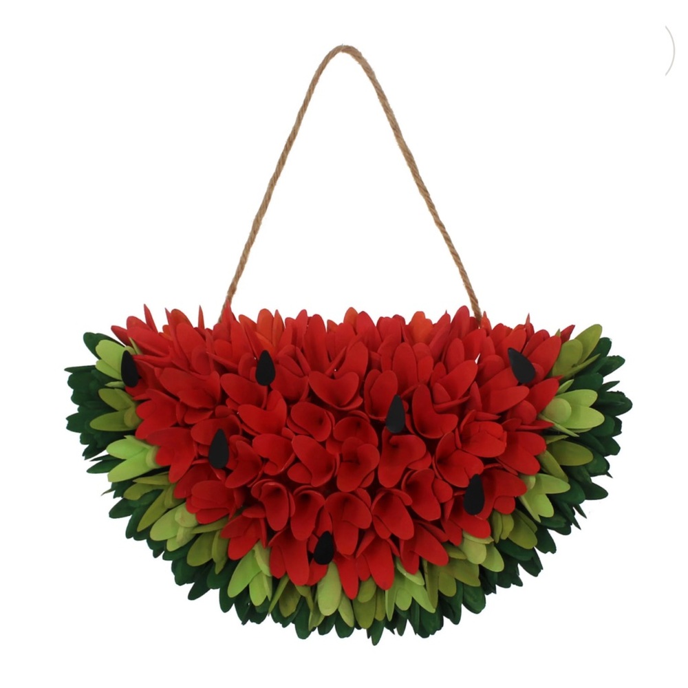 Celebrate Together Summer Decorative Watermelon Wreath - Picture 6 of 6